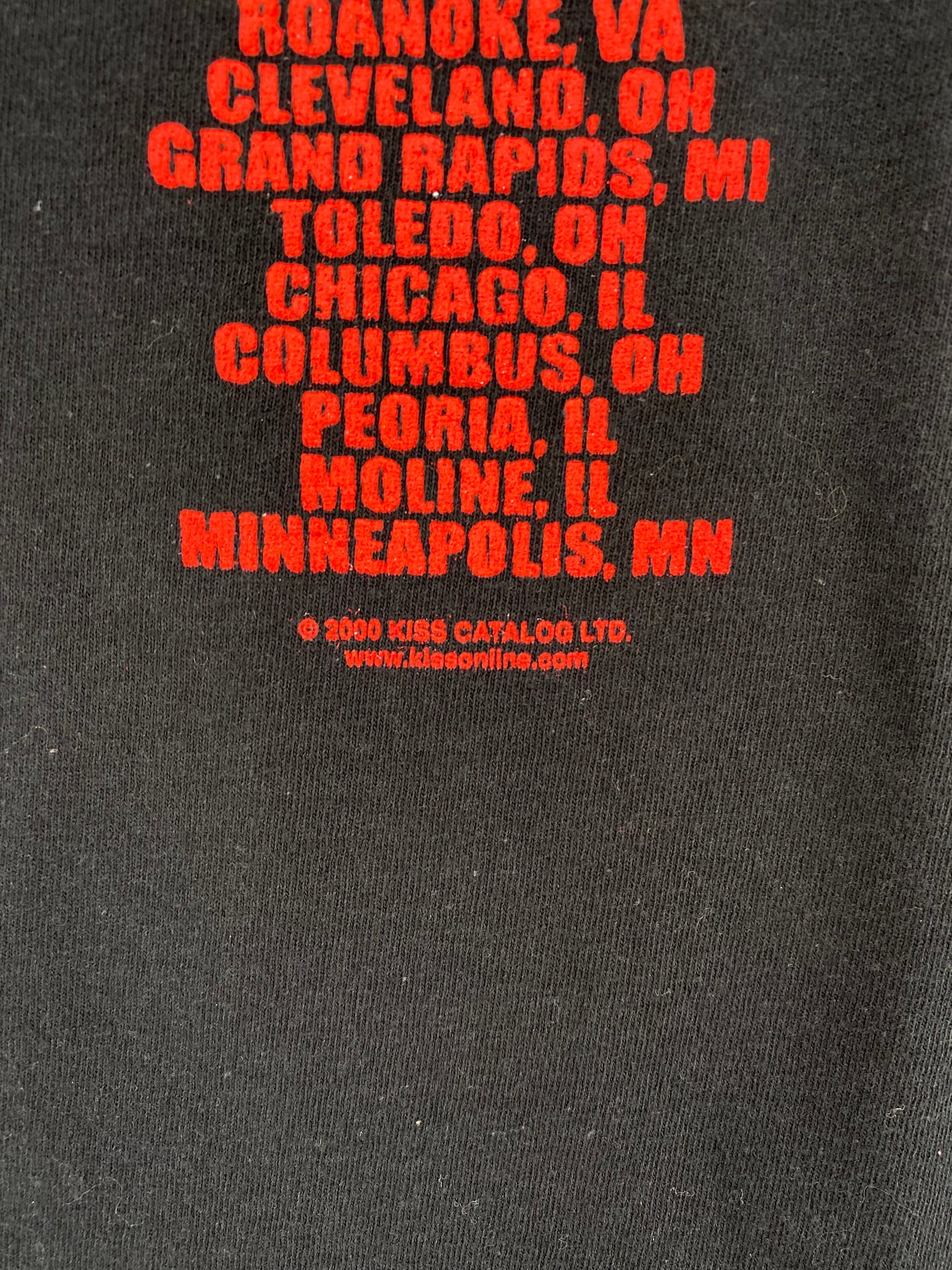 2000 KISS Size XL Vintage Music T- Shirt / A1814