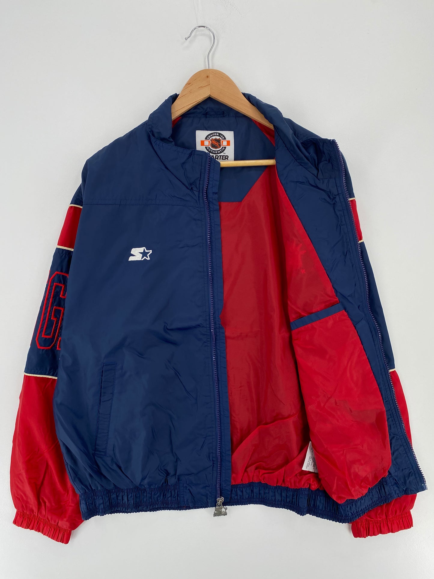 90’s STARTER x NEW YORK RANGERS Size L NHL Nylon Jacket  / A1939