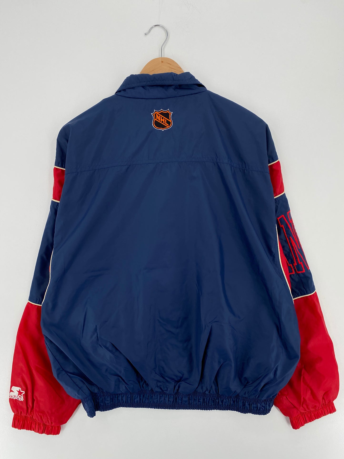 90’s STARTER x NEW YORK RANGERS Size L NHL Nylon Jacket  / A1939