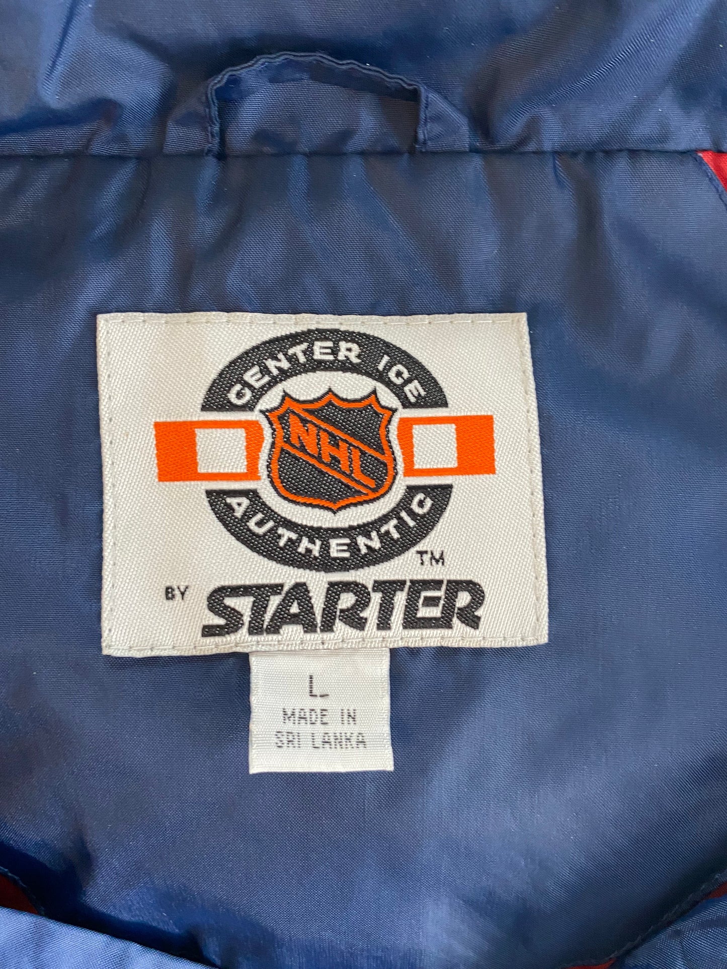 90’s STARTER x NEW YORK RANGERS Size L NHL Nylon Jacket  / A1939