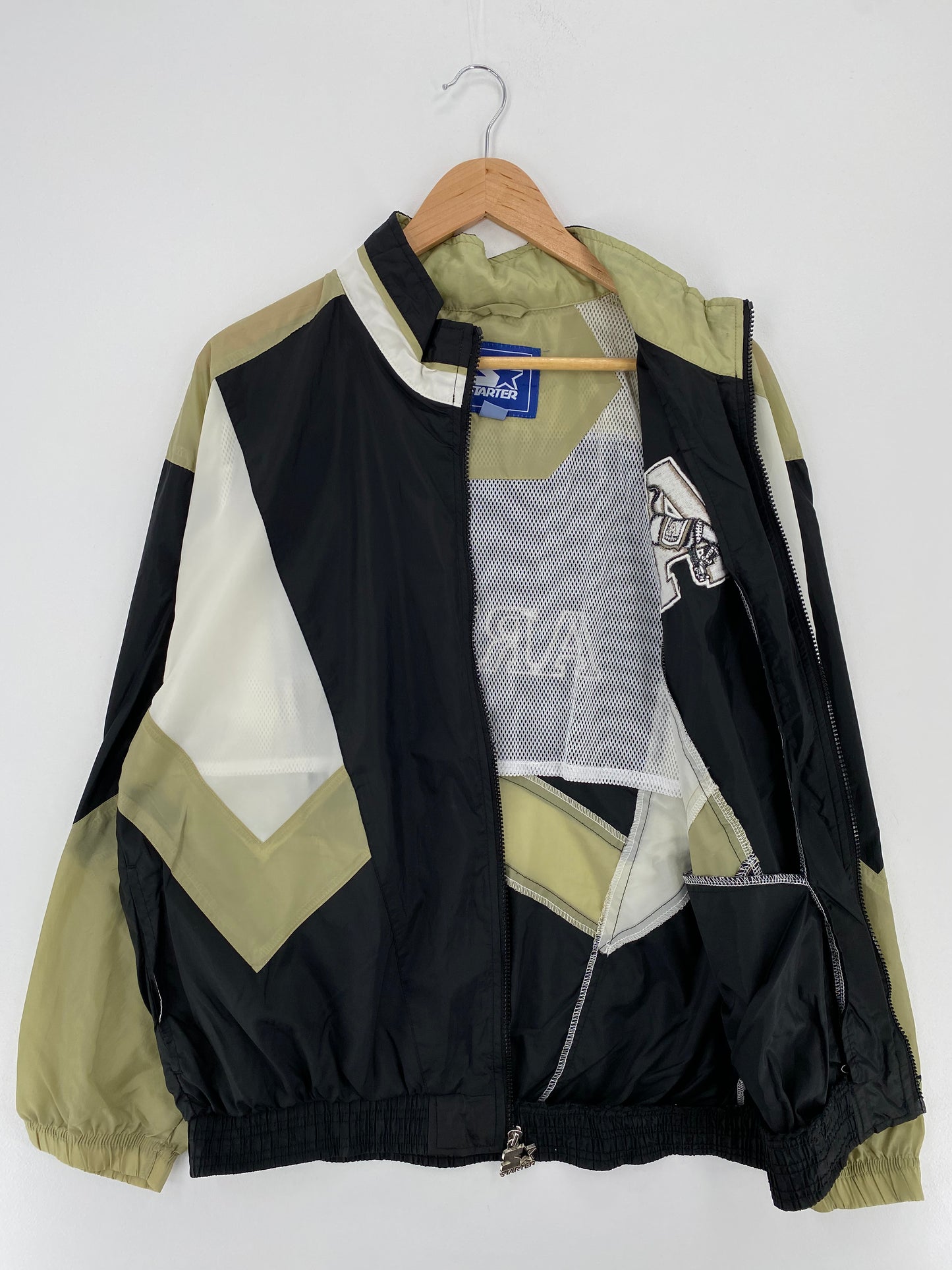 90’s STARTER x ARMY Size L College Nylon Jacket / A1940
