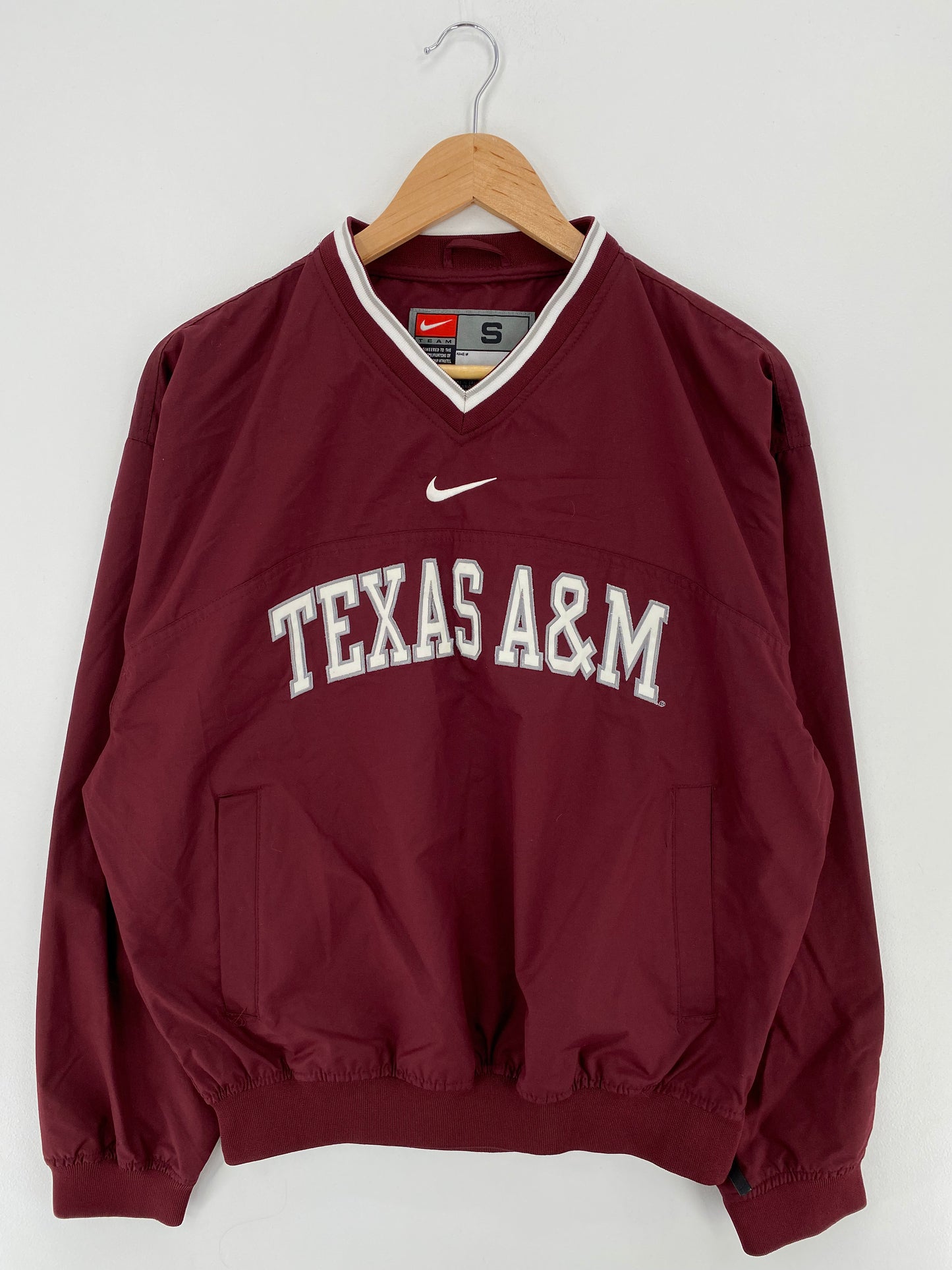 00' NIKE TEXAS A&M Size S Vintage College Nylon Jacket  / A1942