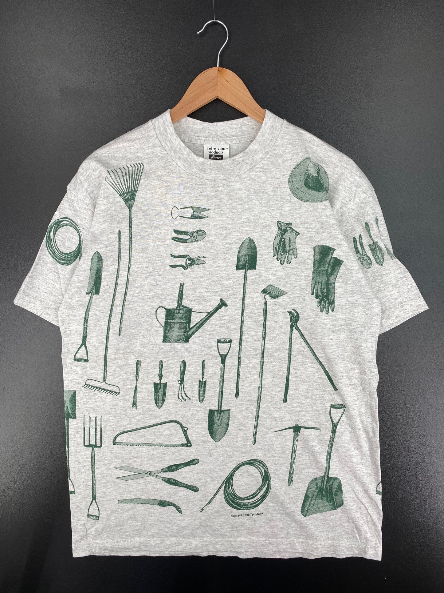 1995 GARDENING TOOLS Made in USA Size L Vintage T-Shirt / E2278T