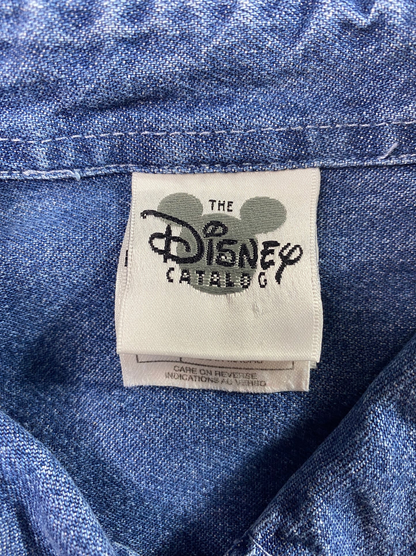 Vintage DISNEY MICKEY Size XL Vintage Button-Down Shirt / A2123