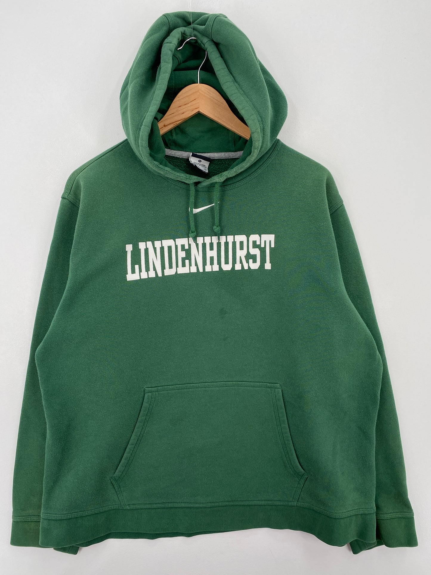 00’ NIKE LINDENHURST Size XL Vintage High School Hoodie Sweat-Shirt / A6658
