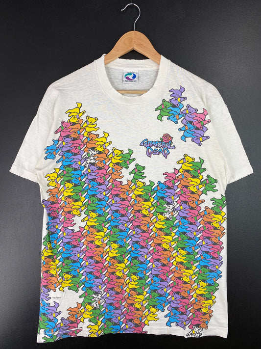 1993 LIQUID BLUE x GRATEFUL DEAD Made in USA Size L Vintage Music T-shirt / A6676