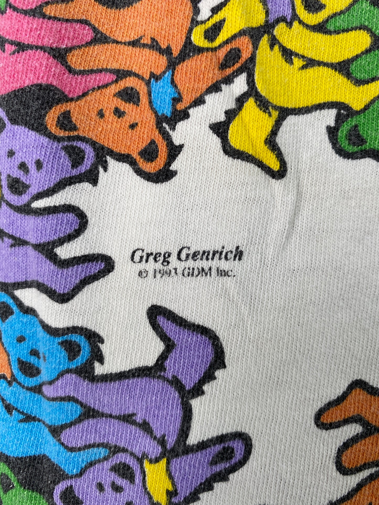 1993 LIQUID BLUE x GRATEFUL DEAD Made in USA Size L Vintage Music T-shirt / A6676