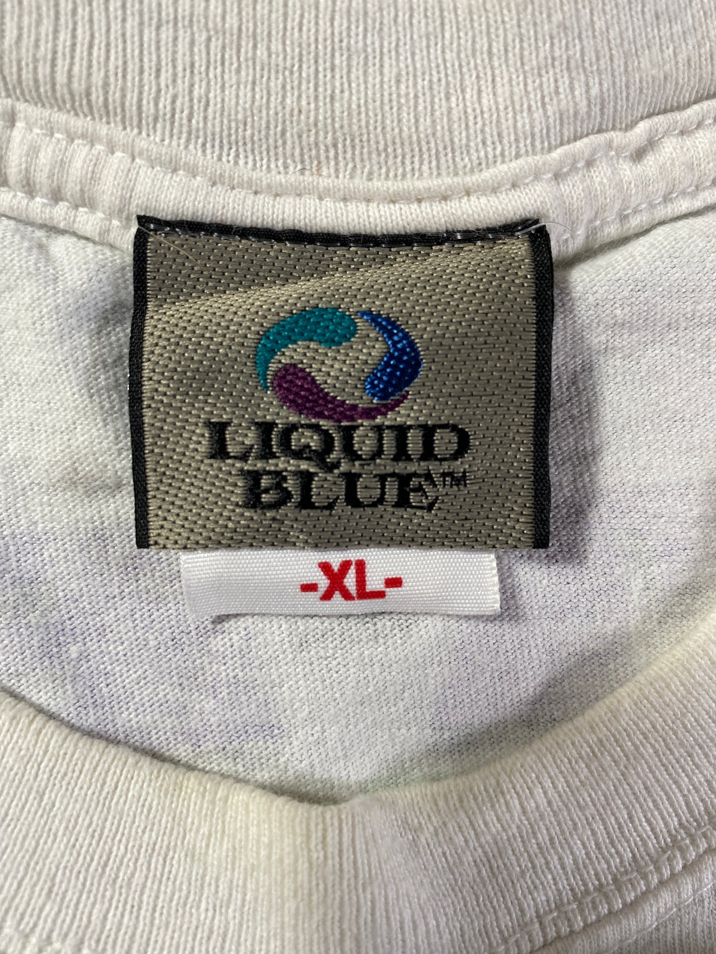 1994 LIQUID BLUE x GRATEFUL DEAD STEAL YOUR FACEOFF TIE-DYE Size XL Vintage Music T-shirt / A6675