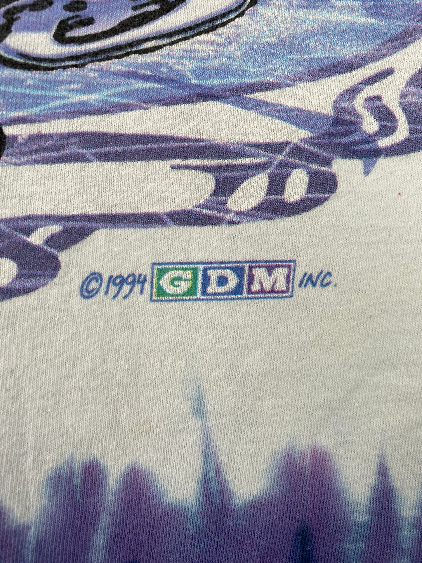 1994 LIQUID BLUE x GRATEFUL DEAD STEAL YOUR FACEOFF TIE-DYE Size XL Vintage Music T-shirt / A6675