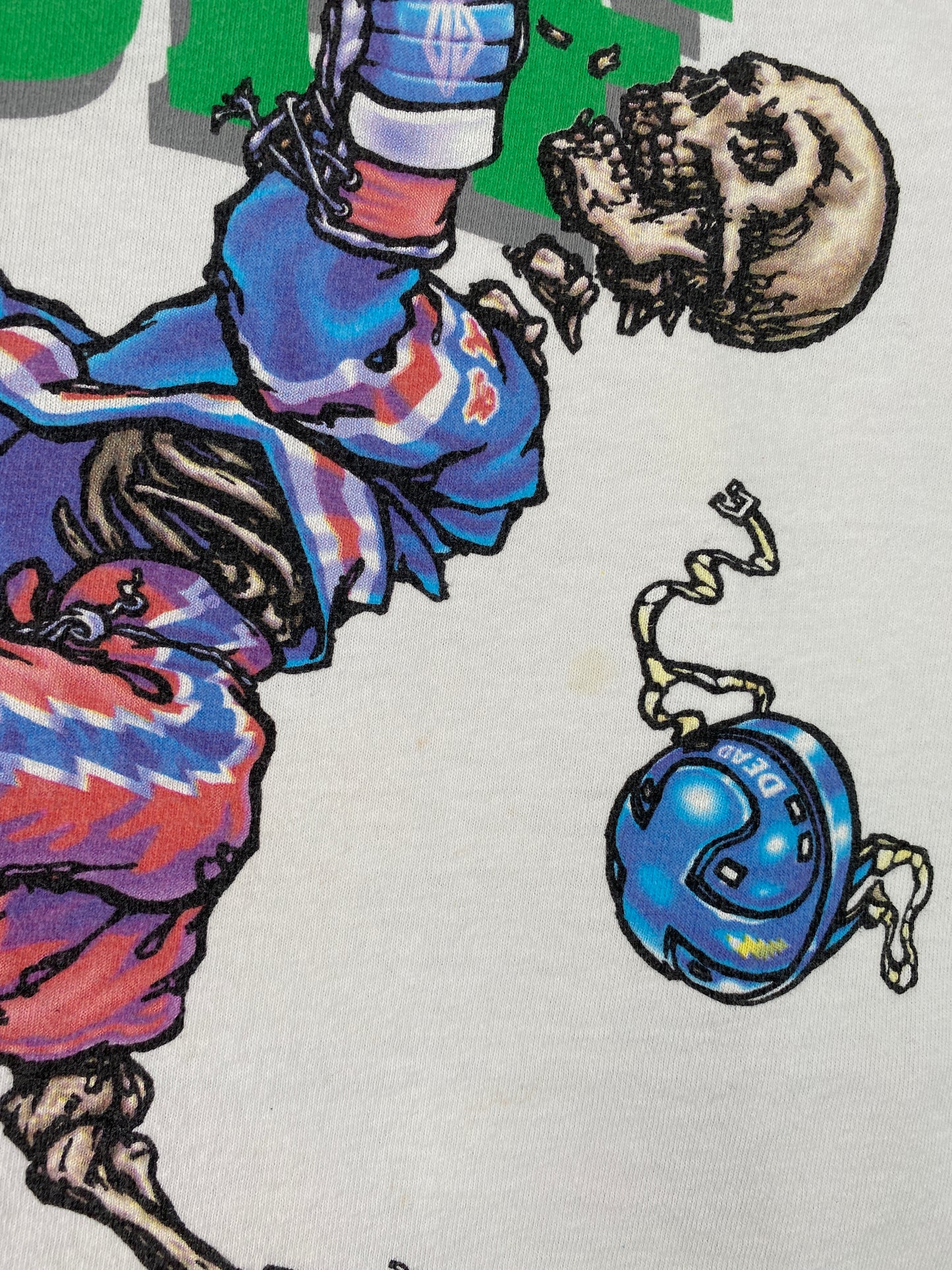 1994 LIQUID BLUE x GRATEFUL DEAD STEAL YOUR FACEOFF TIE-DYE Size XL Vintage Music T-shirt / A6675