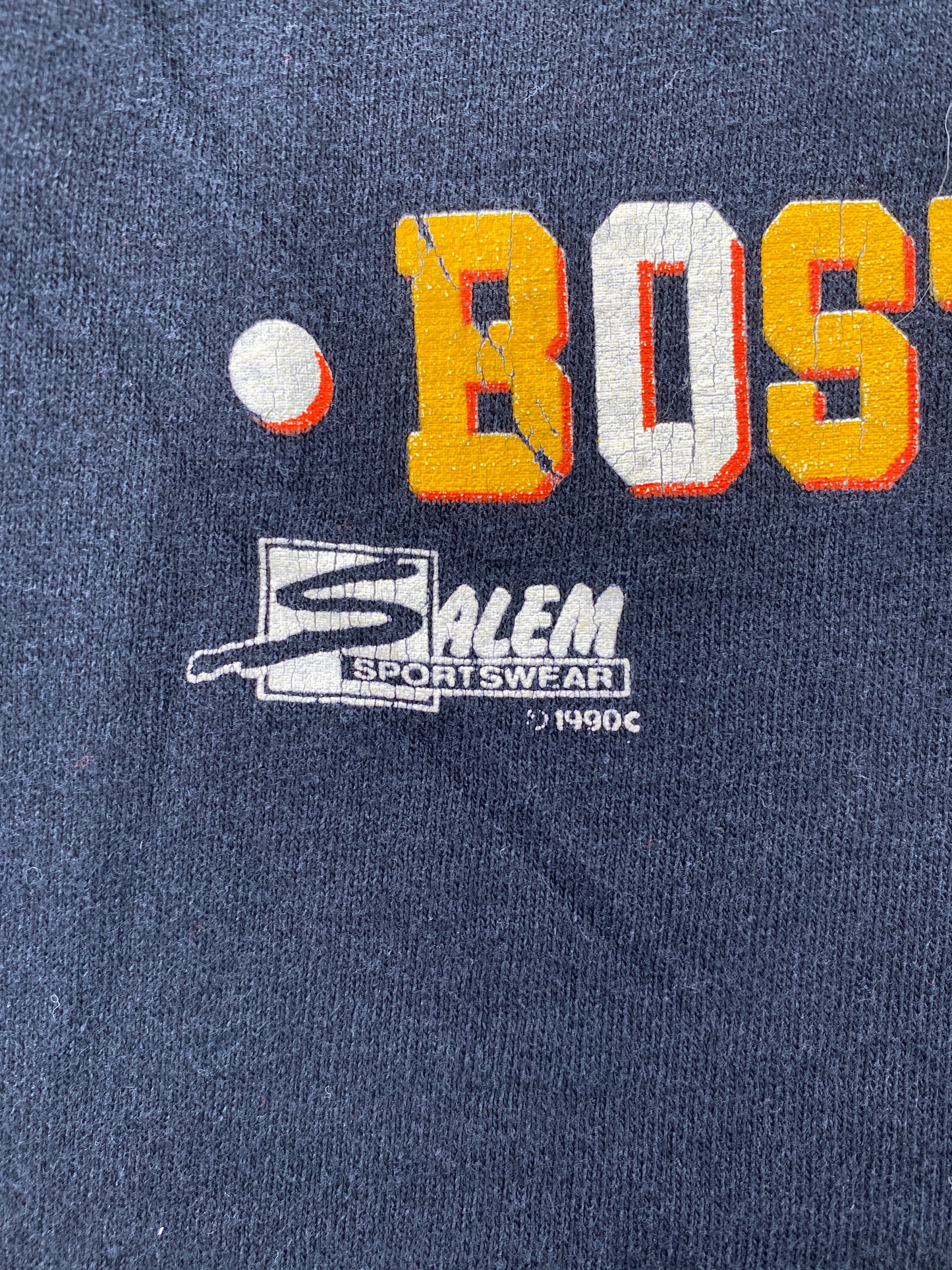 1990 SALEM x BOSTON BRUINS Made in USA Size L Vintage NHL T-shirt / A6674