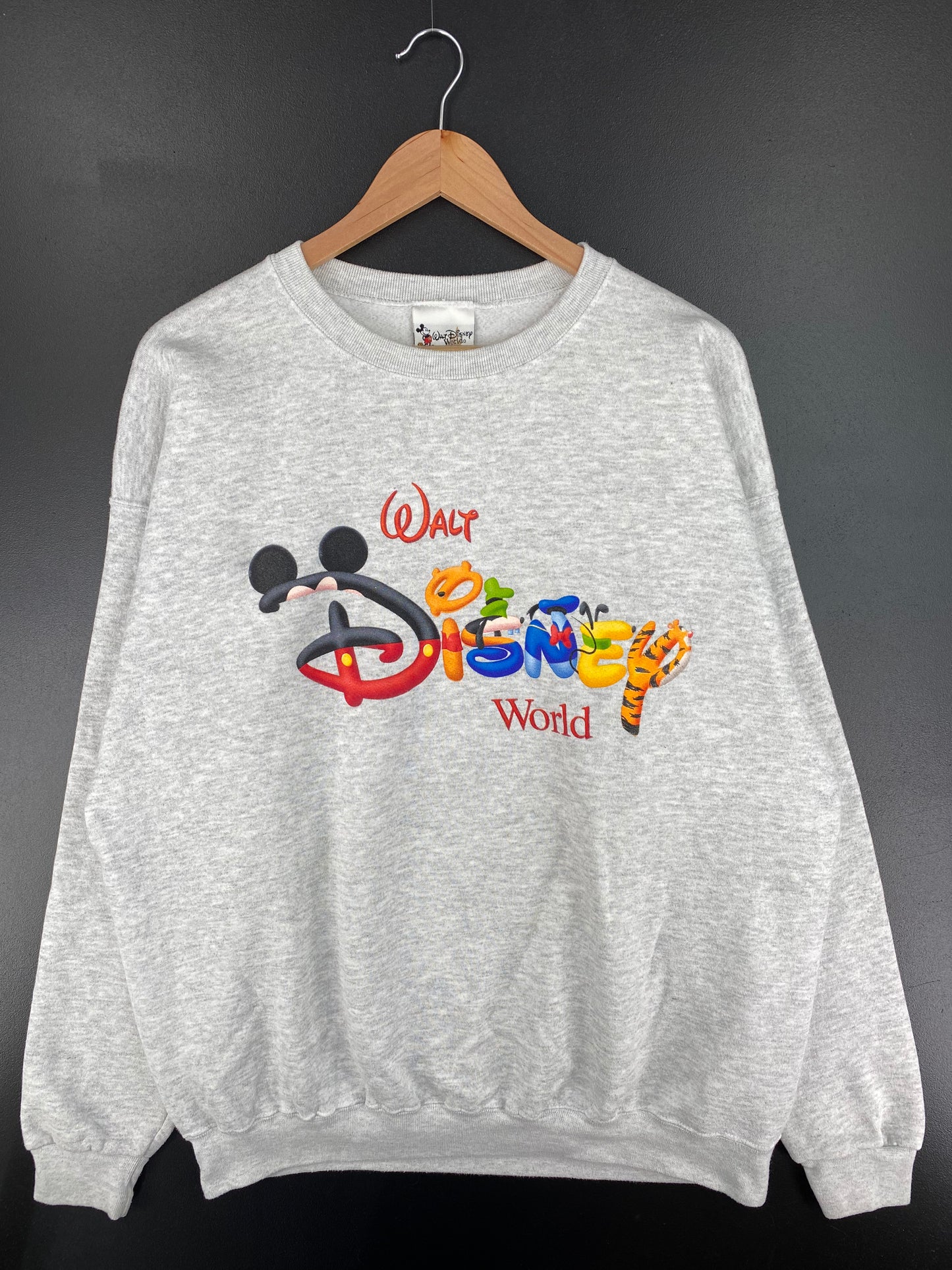00' WALT DISNEY WORLD Made in USA Size XXL Vintage Sweat-Shirt / A2234