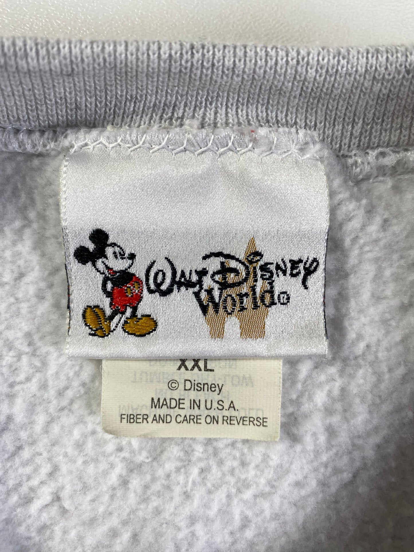 00' WALT DISNEY WORLD Made in USA Size XXL Vintage Sweat-Shirt / A2234