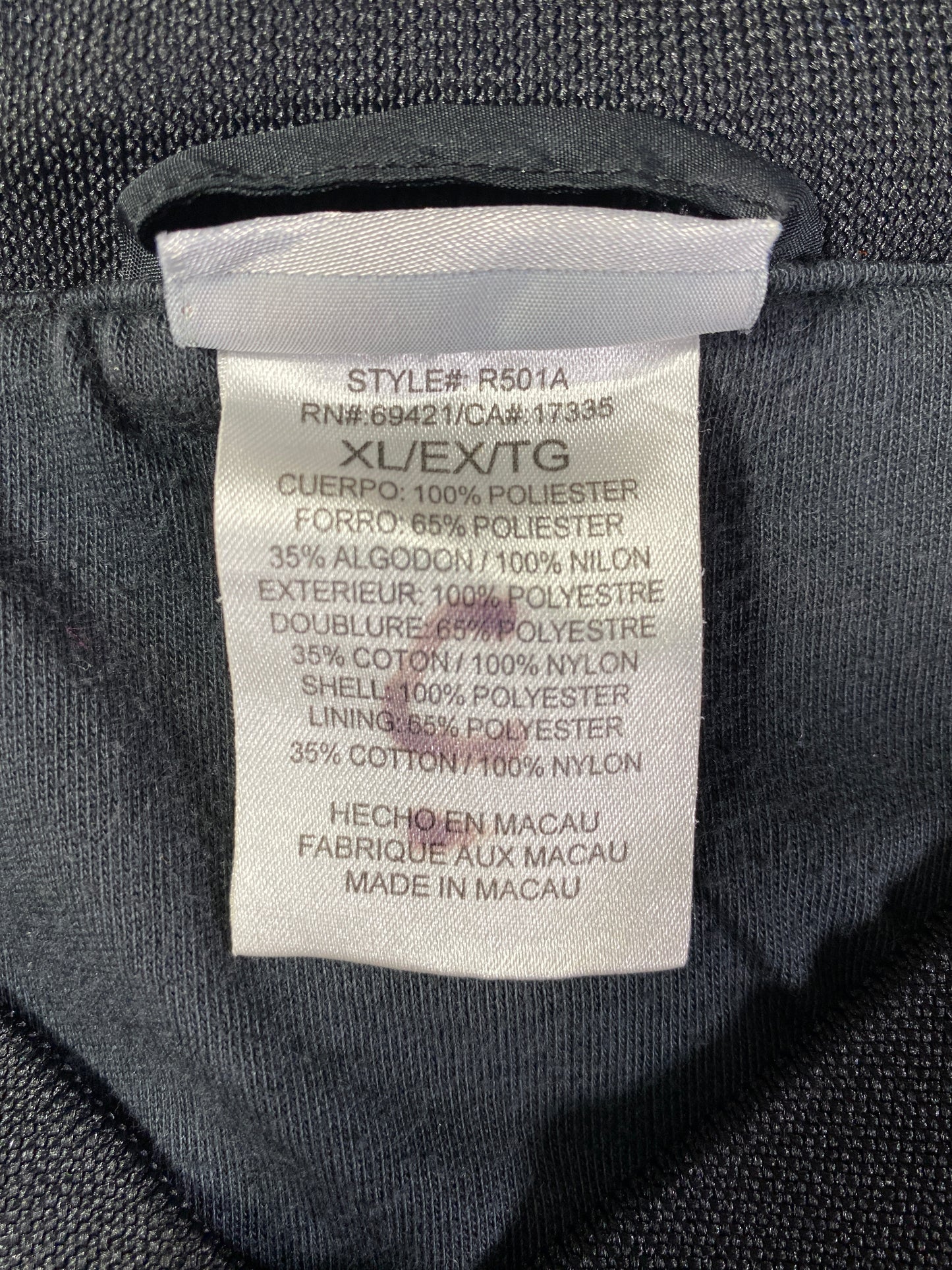 00' REEBOK OAKLAND RAIDERS Size XL Vintage NFL Warm-Up Jersey / A6773