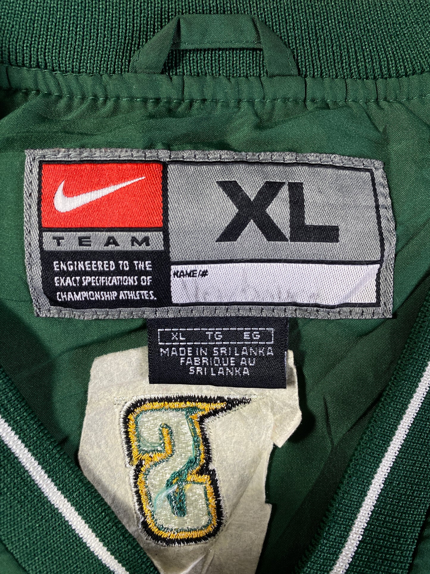 00' NIKE SOUTHEASTERN LOUISIANA Size XL Vintage College Warm-Up Jersey / A6771