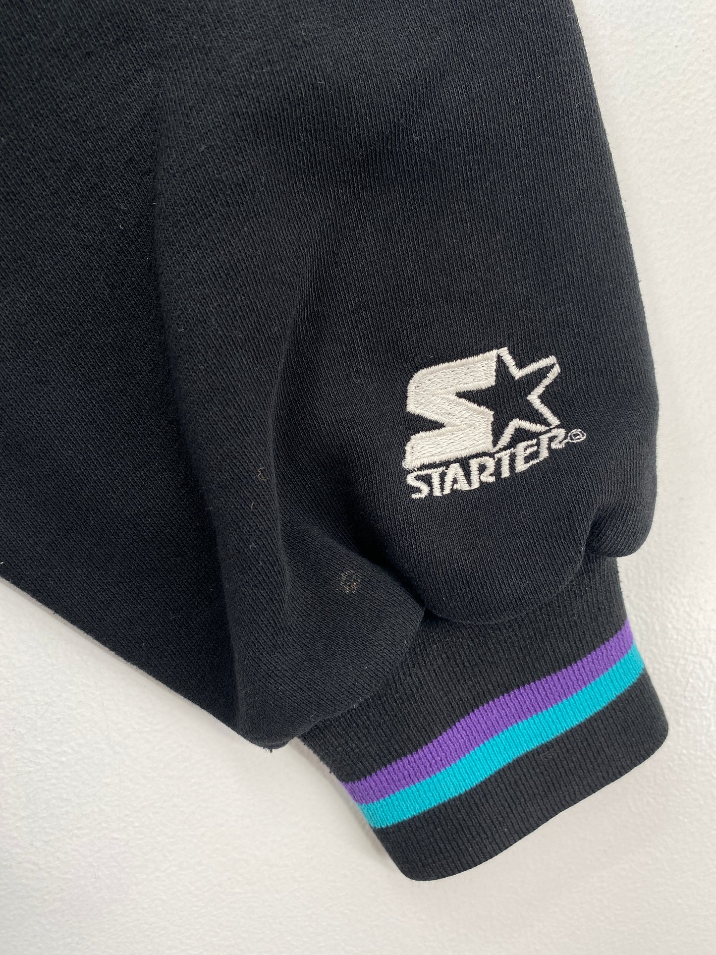 90’s STARTER x CHARLOTTE HORNETS Size L Vintage NBA Double Hoodie Sweat-shirt / A6936