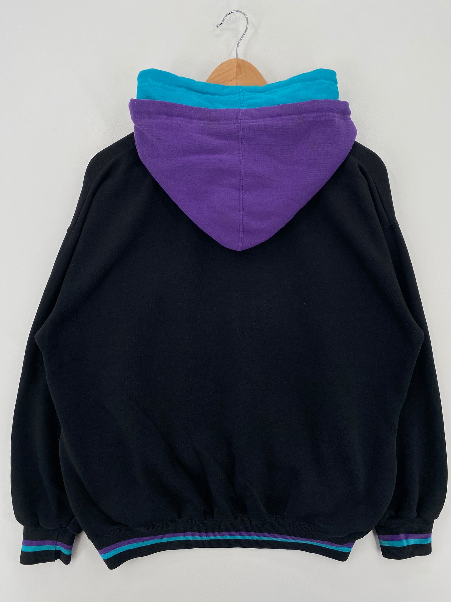 90’s STARTER x CHARLOTTE HORNETS Size L Vintage NBA Double Hoodie Sweat-shirt / A6936