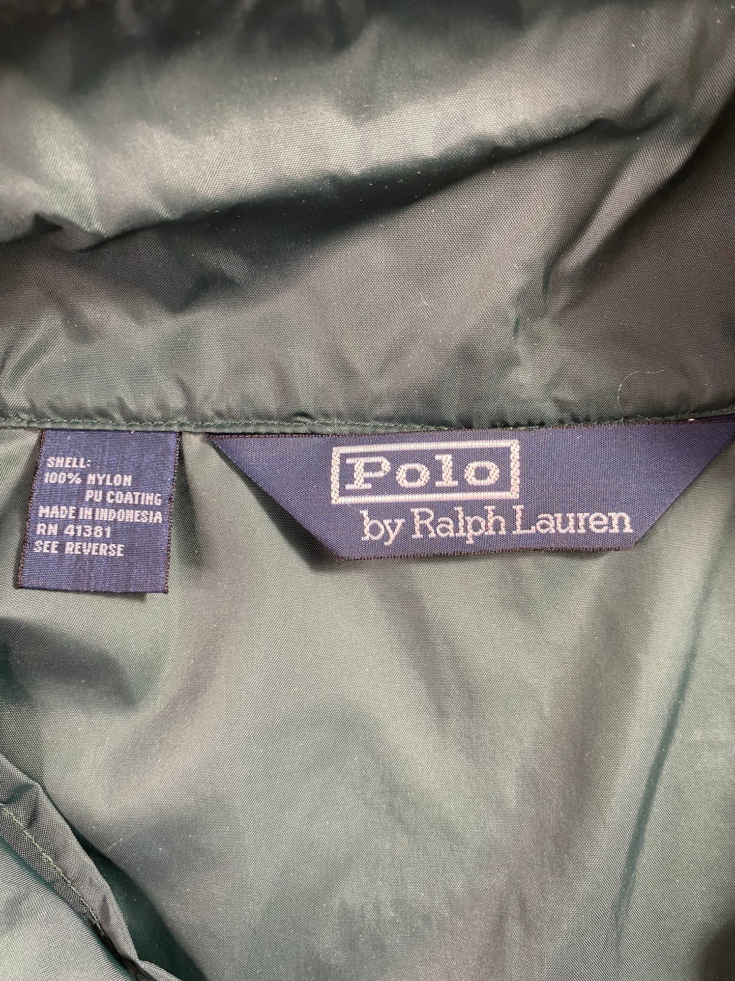 90's POLO RALPH LAUREN Size No Tag (Approx.XL) Vintage Nylon Jacket / A2404