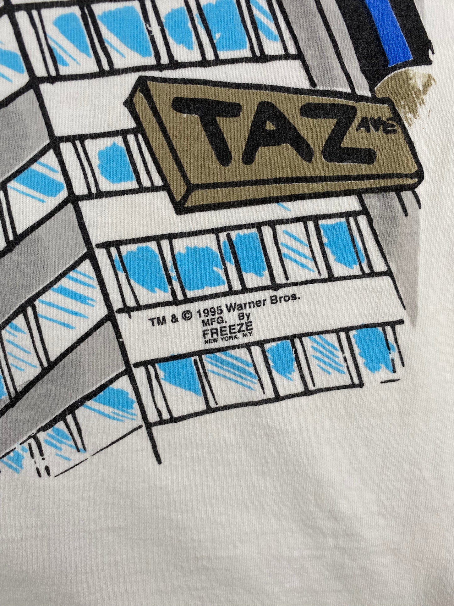 1995 LOONEY TUNES TAZ Made in USA Size XL Vintage T-Shirt / E2152T