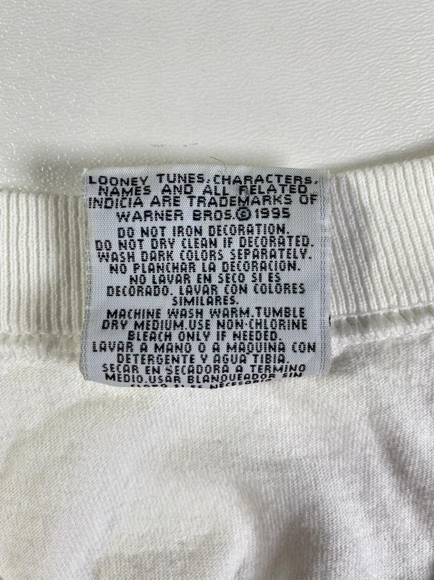 1995 LOONEY TUNES TAZ Made in USA Size XL Vintage T-Shirt / E2152T