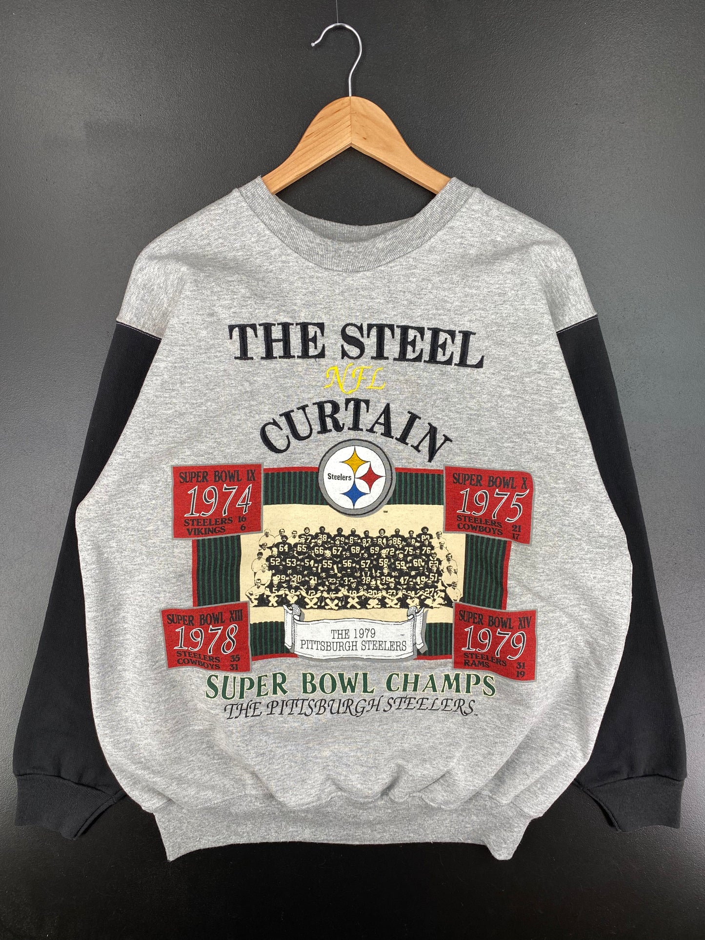90’s PITTSBURGH STEELERS Made in USA Size XL Vintage NFL Sweat-shirt / A2423
