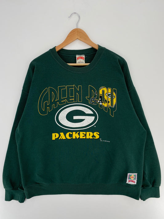 1993 GREEN BAY PACKERS Made in USA Size XL Vintage NFL Sweat-shirt / E5678S