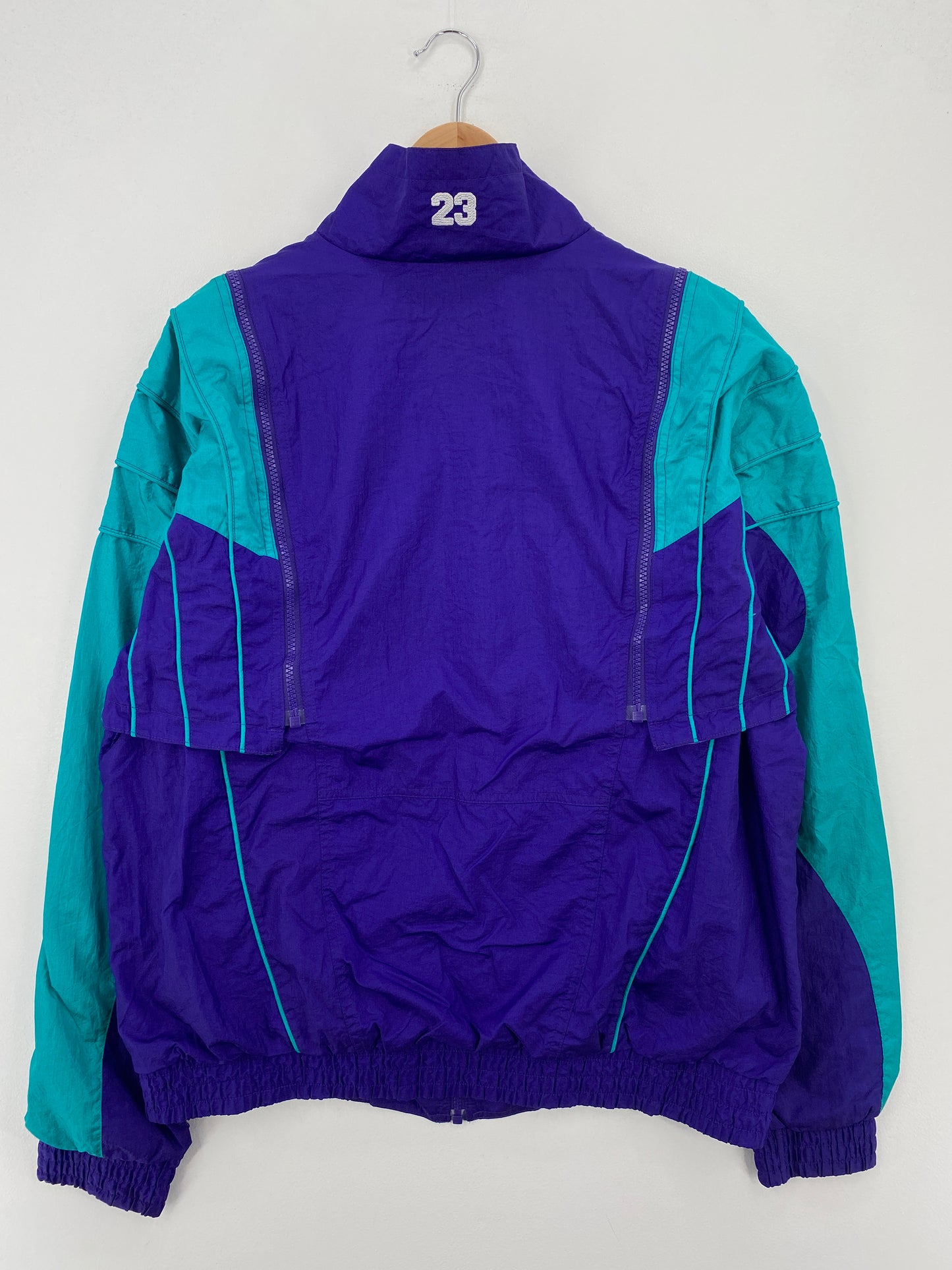 00' JORDAN Size L Vintage Zip-up Nylon Jacket/ A7521