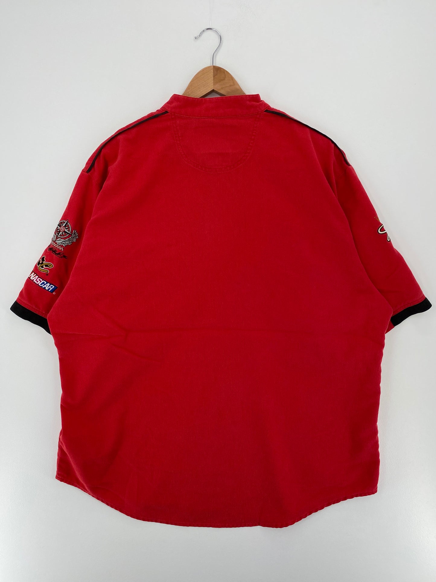 Vintage NASCAR DALE EARNHARDT JR x BUDWEISER Size XL Racing Half Zip T-Shirt / A2451