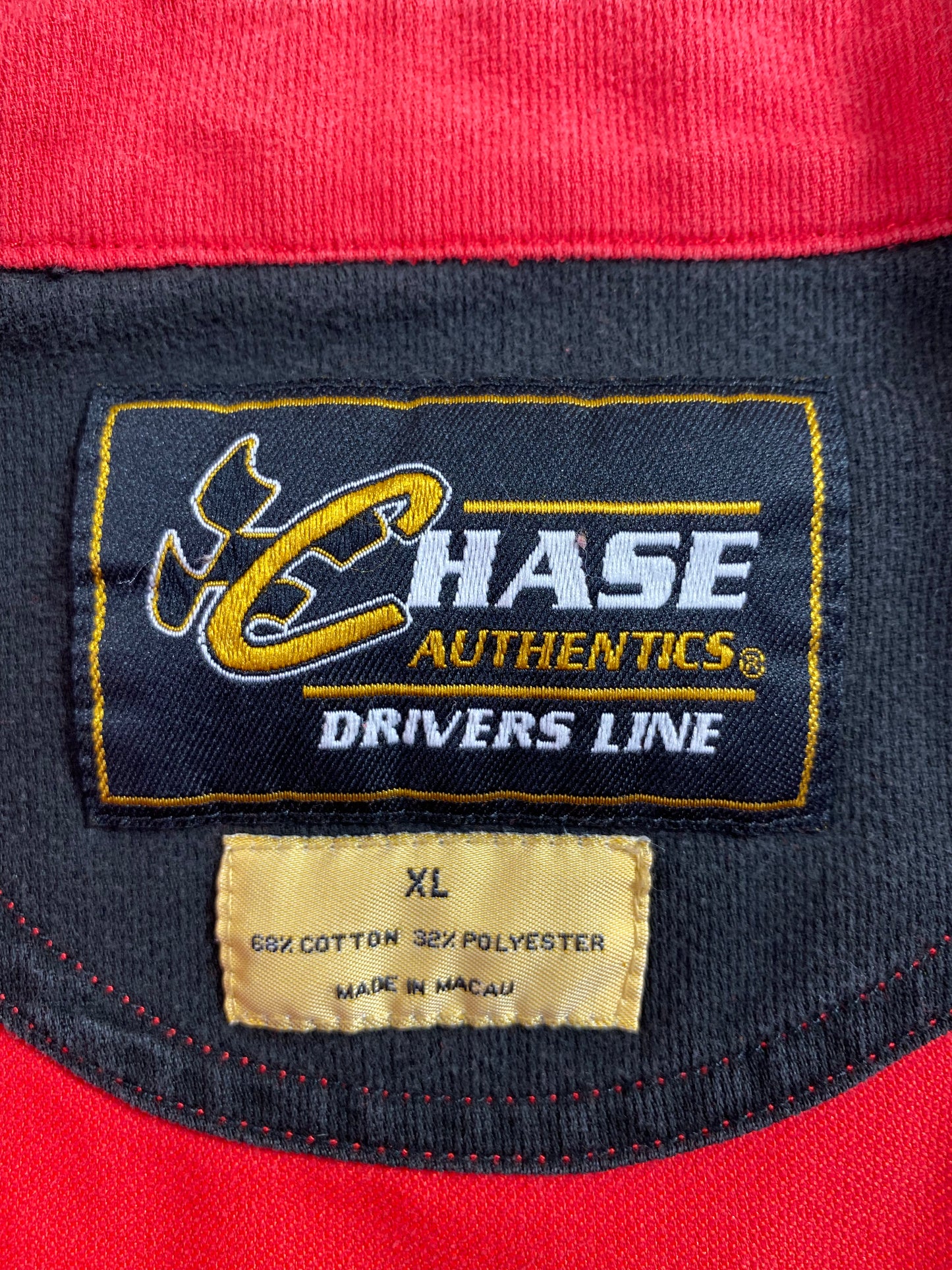 Vintage NASCAR DALE EARNHARDT JR x BUDWEISER Size XL Racing Half Zip T-Shirt / A2451