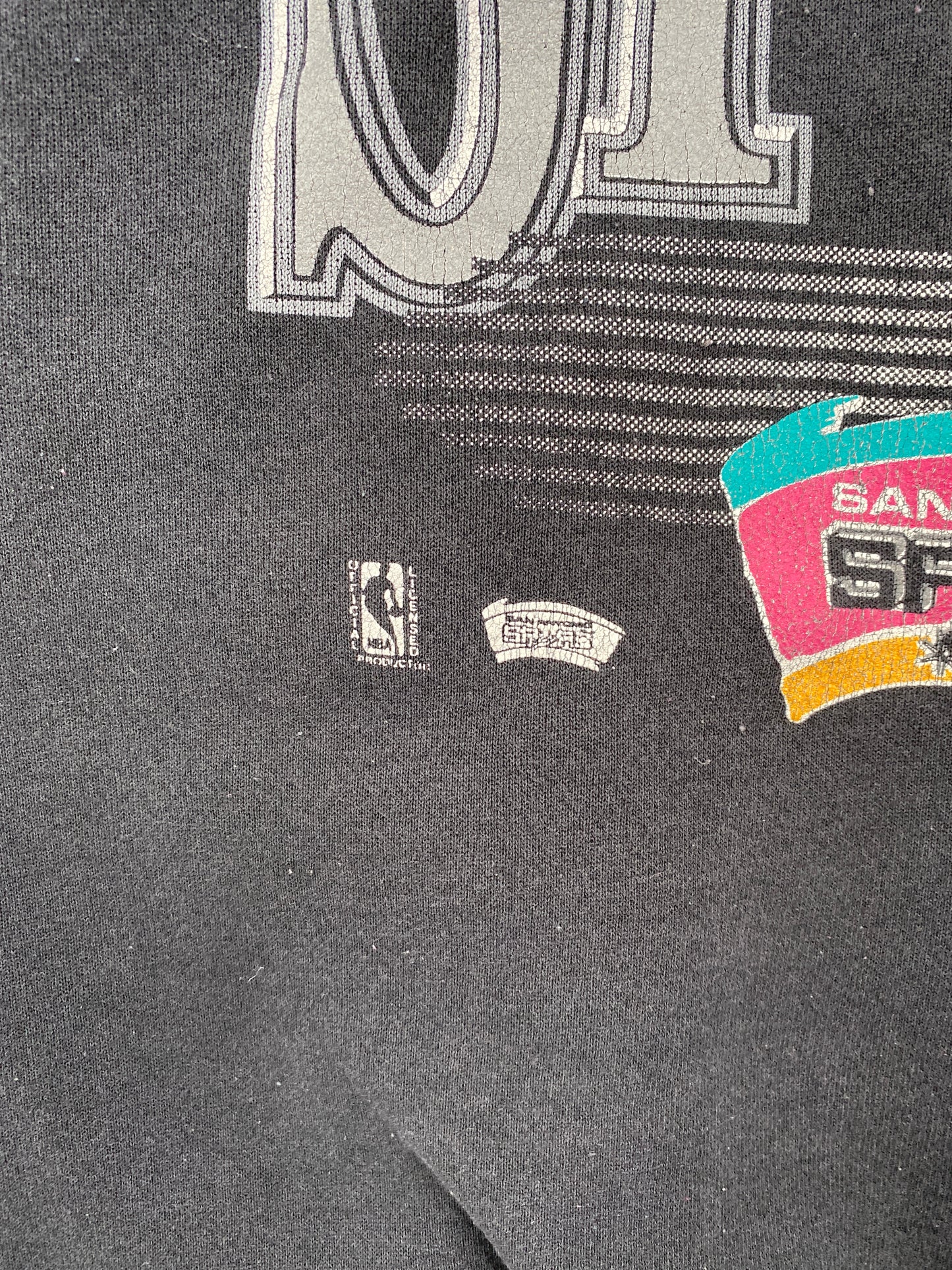 90's SAN ANTONIO SPURS Size XL Vintage NBA Sweat-Shirt / A7558