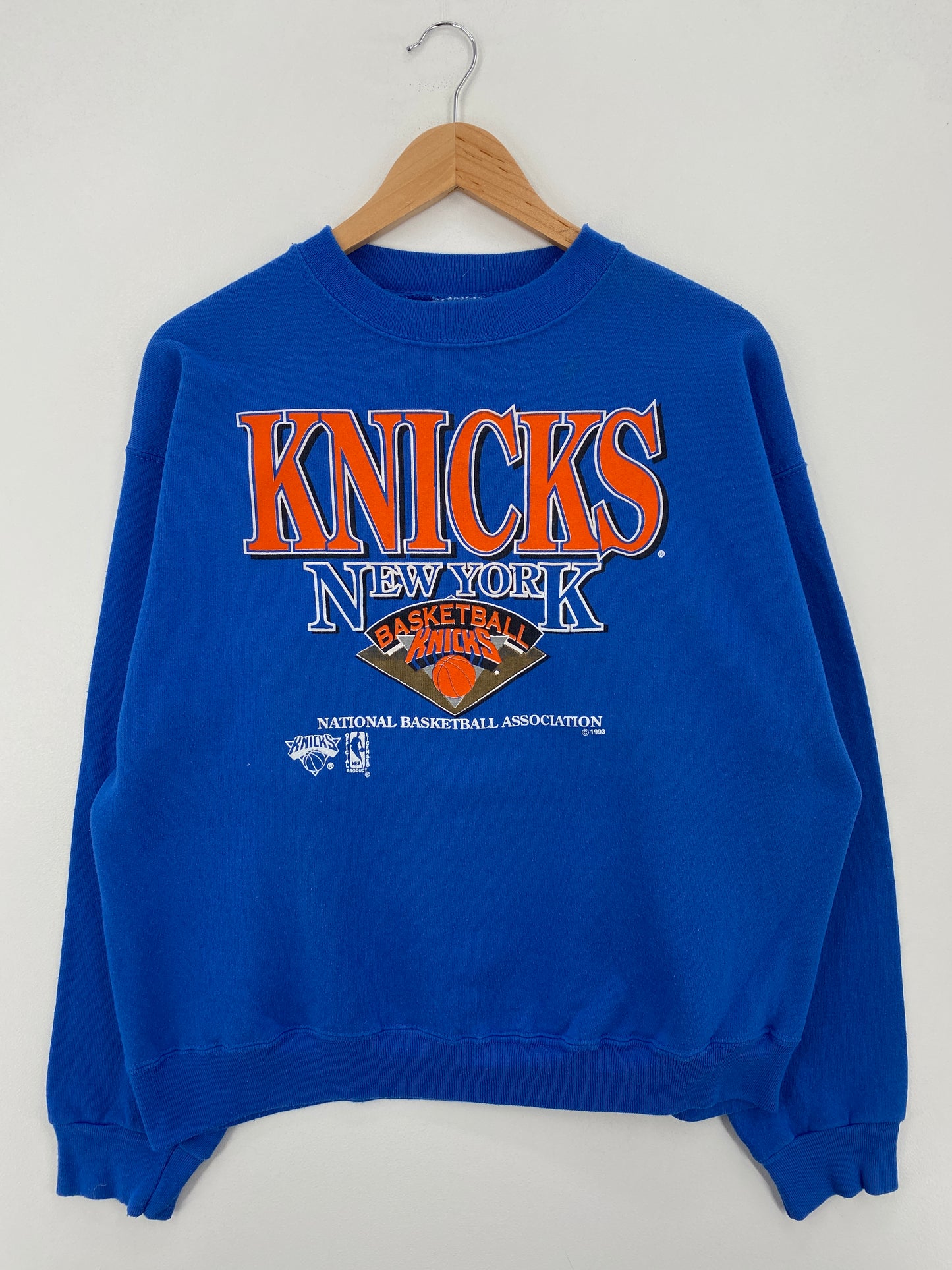 1993 NEW YORK KNICKS Made in USA Size XL Vintage NBA Sweat-Shirt / A7560