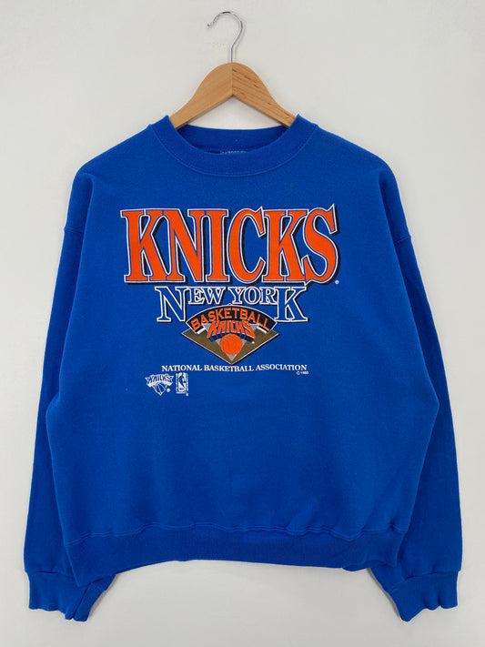 1993 NEW YORK KNICKS Made in USA Size XL Vintage NBA Sweat-Shirt / A7560