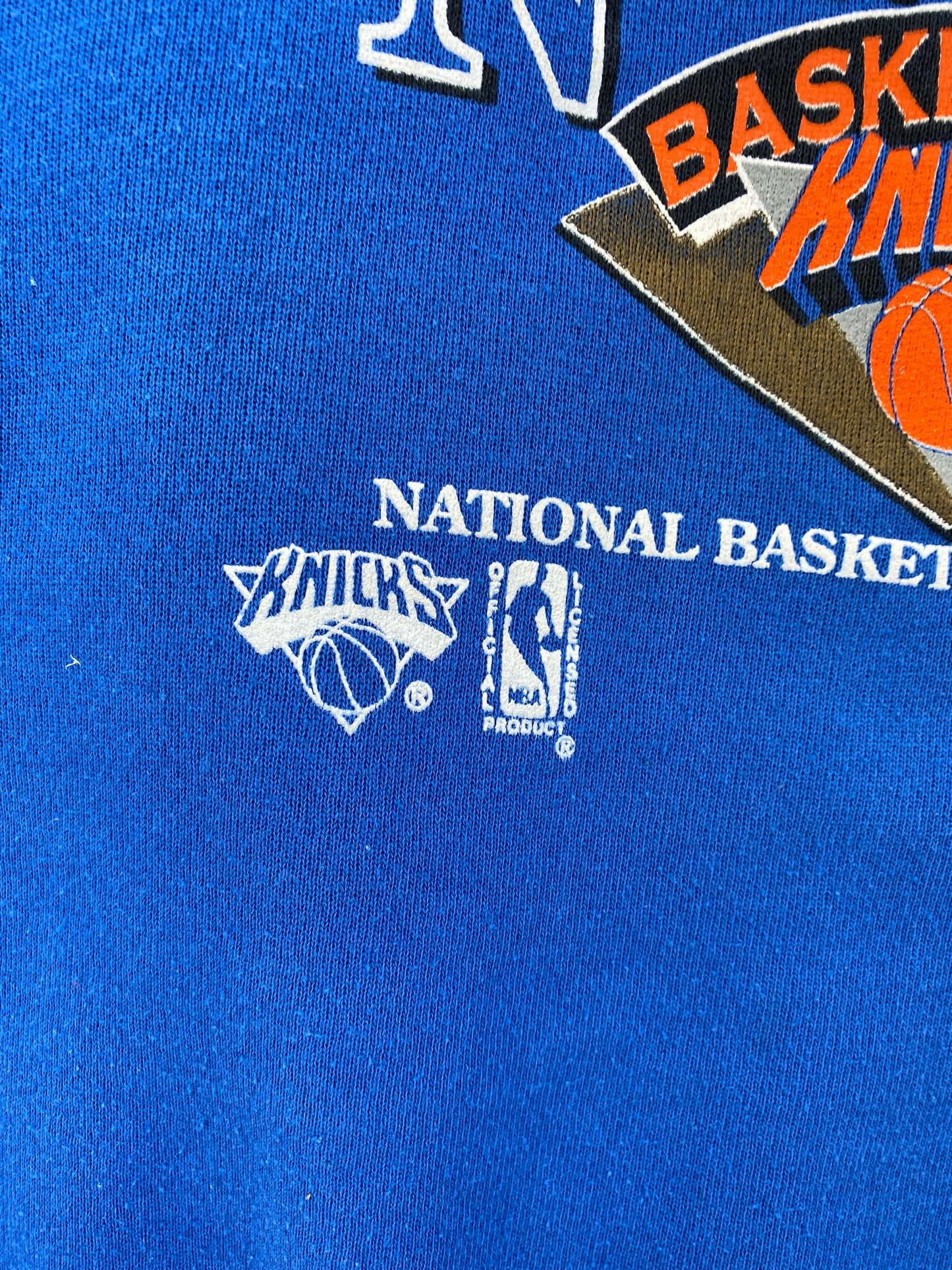 1993 NEW YORK KNICKS Made in USA Size XL Vintage NBA Sweat-Shirt / A7560