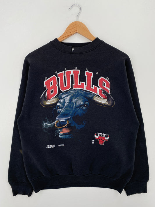 1991 SALEM x CHICAGO BULLS Made in USA Size L Vintage NBA Sweat-Shirt / A7561