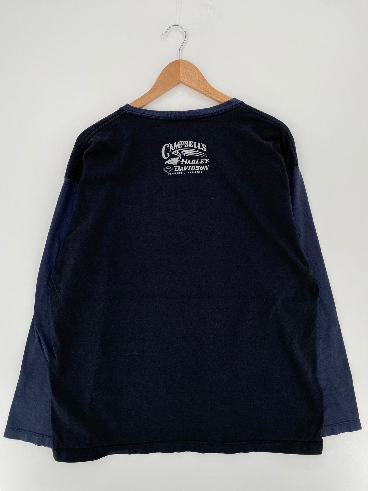 2006 HARLEY DAVIDSON Made in USA Size XL Vintage Long Sleeve T-Shirt / A8600