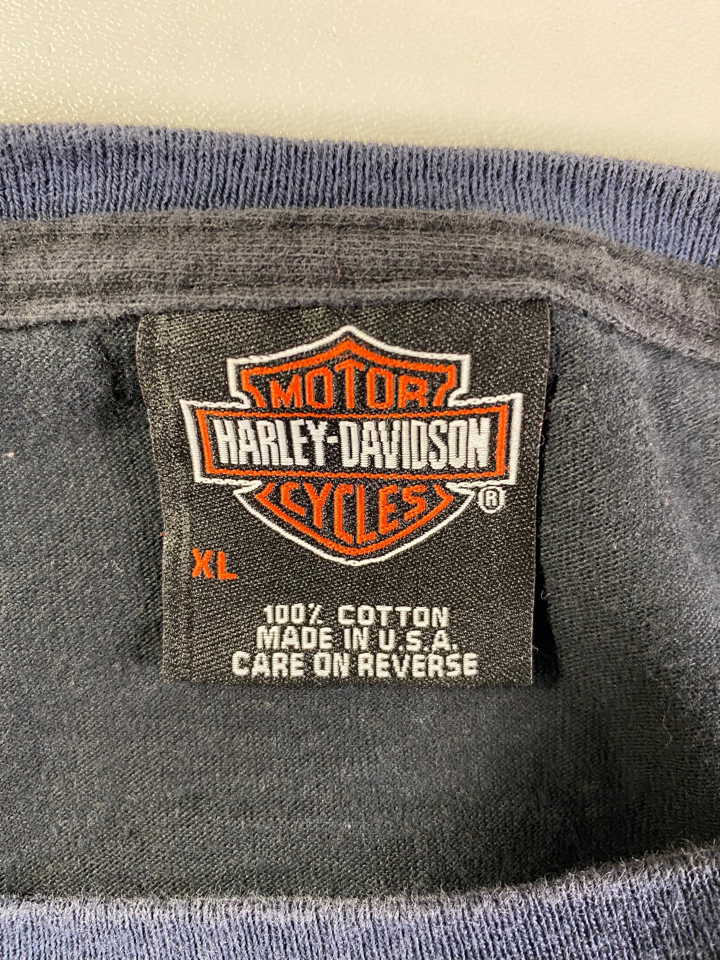 2006 HARLEY DAVIDSON Made in USA Size XL Vintage Long Sleeve T-Shirt / A8600