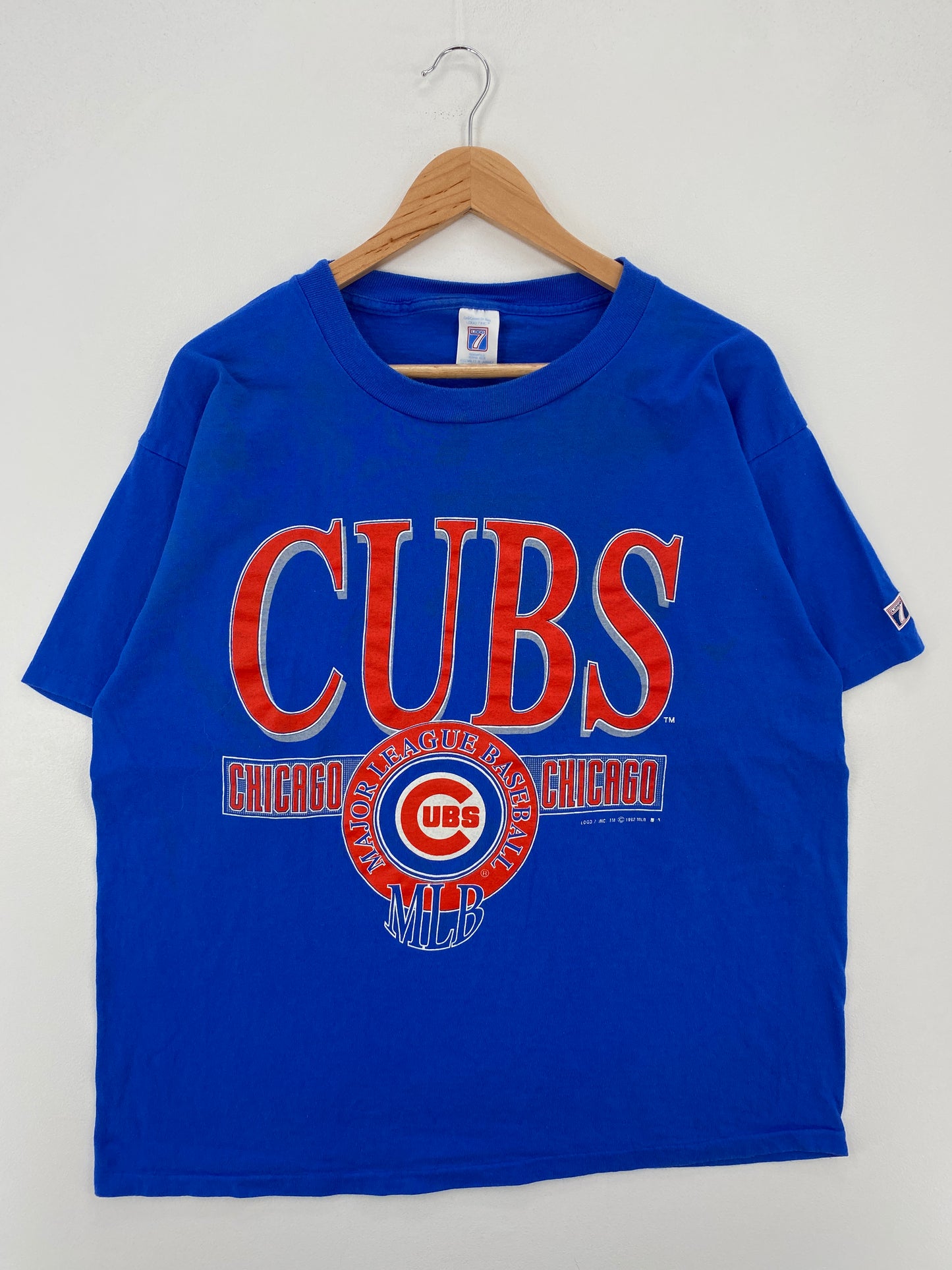 1992 CHICAGO CUBS Size XL Vintage MLB T-Shirt / A7579