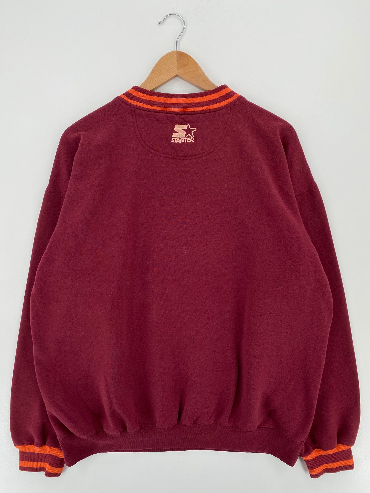 90's STARTER x VIRGINIA TECH Size XL Vintage College Sweat-shirt / A2508