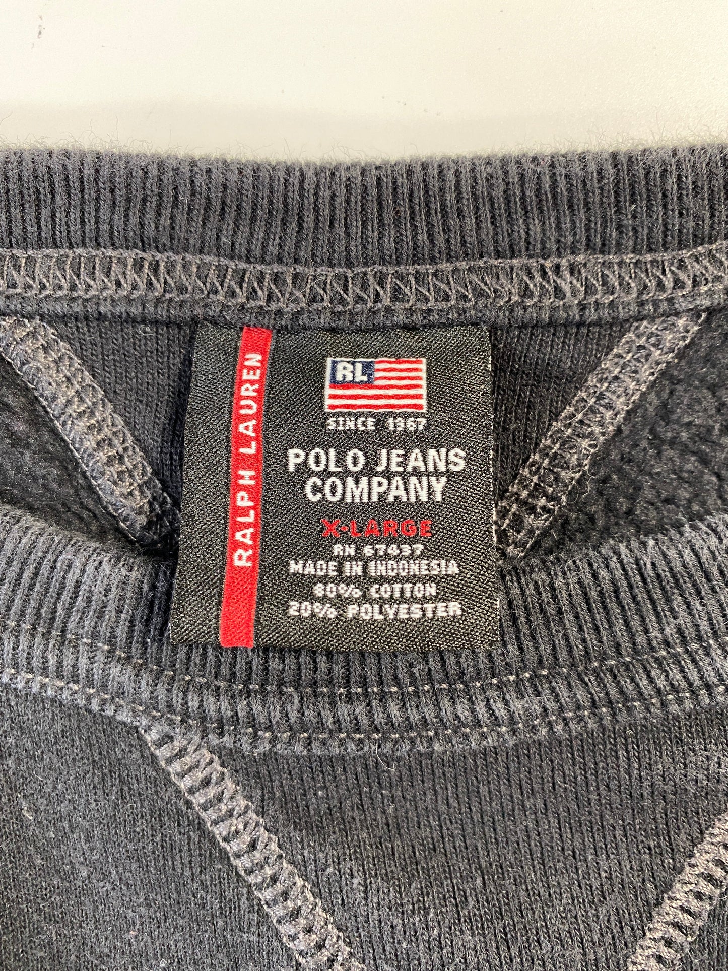 Vintage POLO JEANS RALPH LAUREN Size XL Vintage Sweat-shirt / E1929S