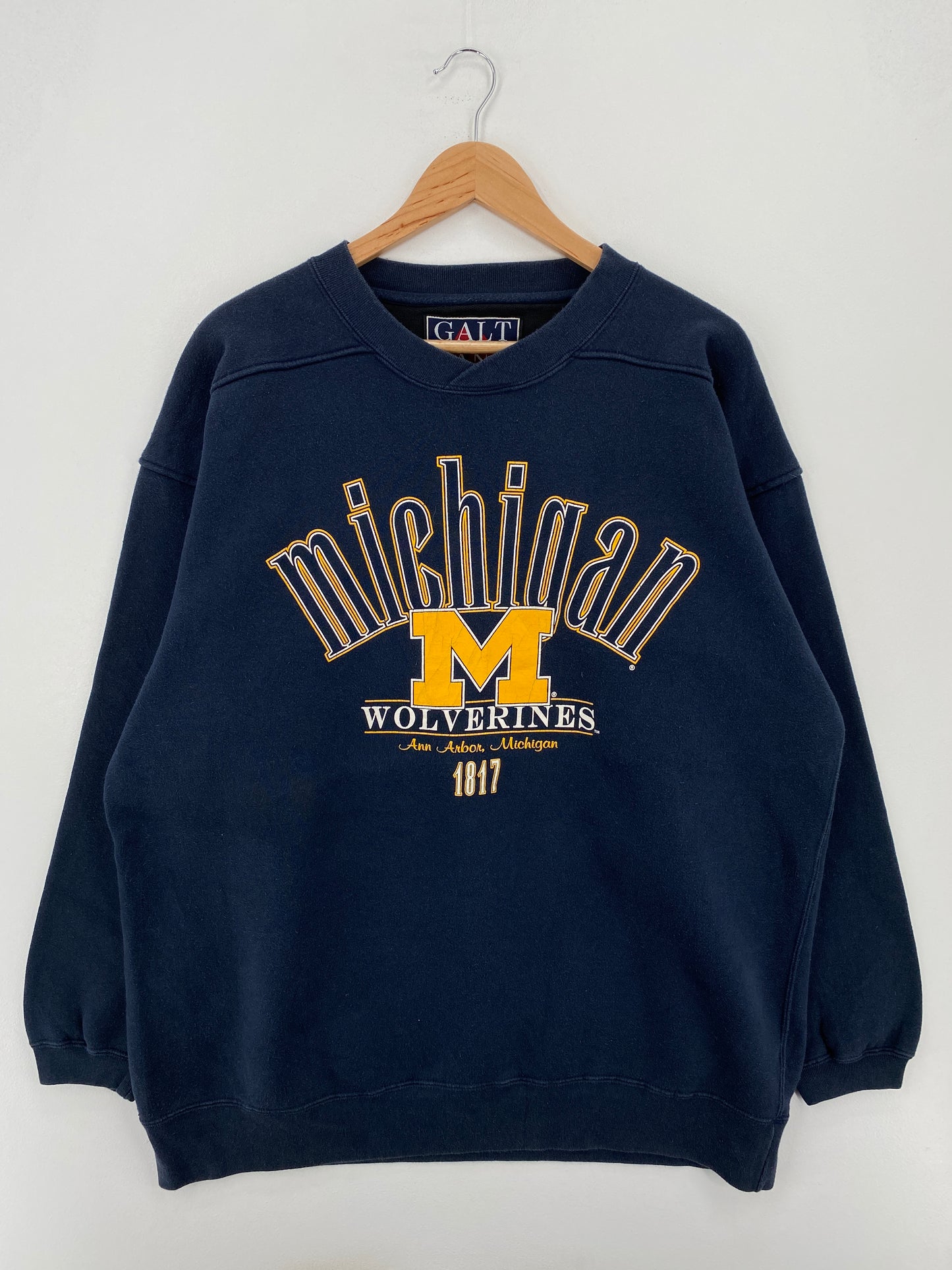 90's MICHIGAN WOLVERINES Size XL Vintage College Sweat-Shirt / A7835
