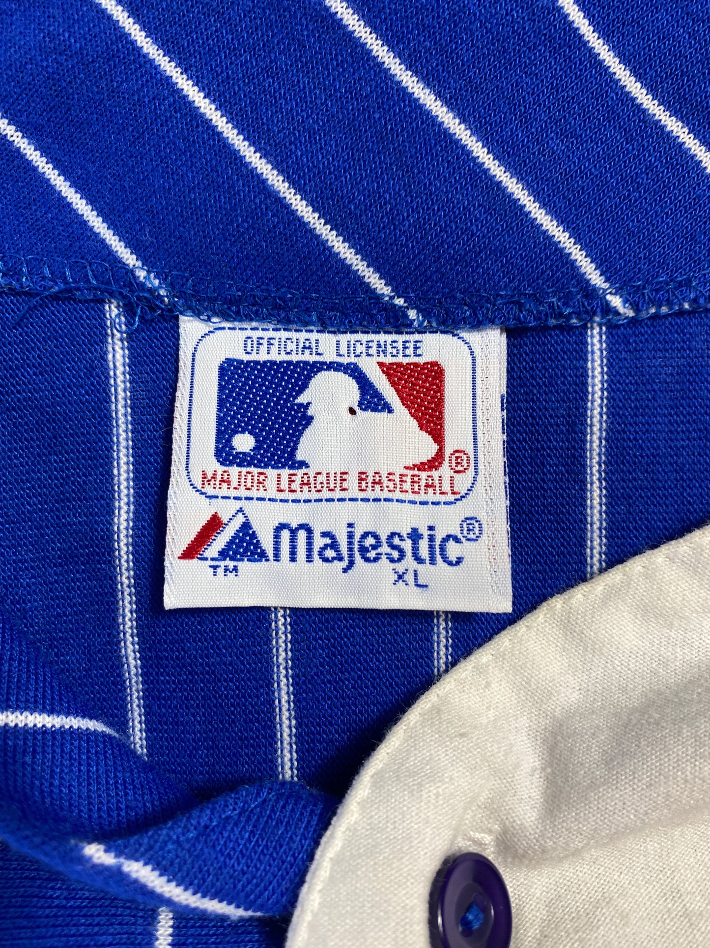 1992 NEW YORK METS Made in USA Size XL Vintage MLB Game-Shirt / A7864