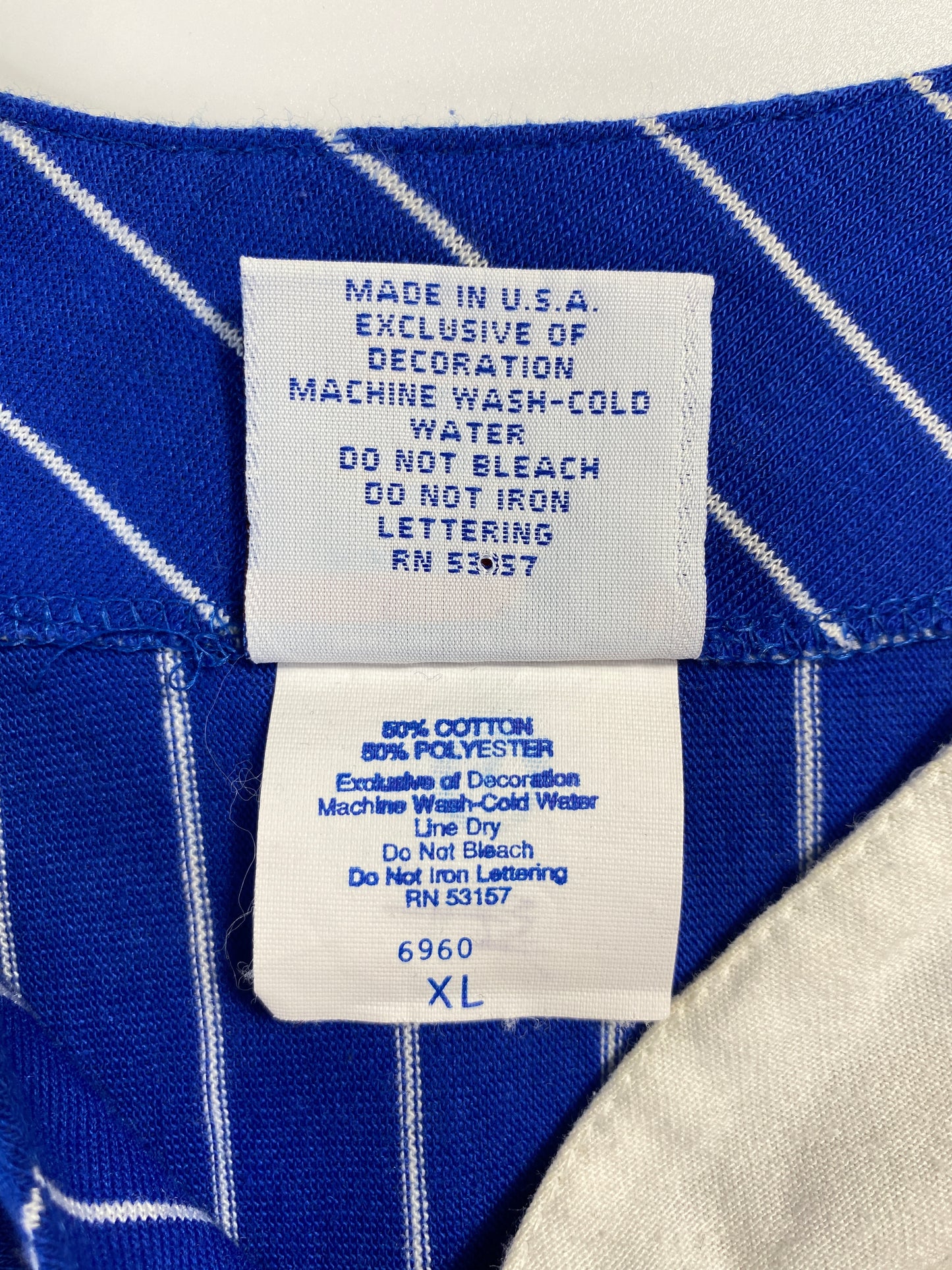 1992 NEW YORK METS Made in USA Size XL Vintage MLB Game-Shirt / A7864