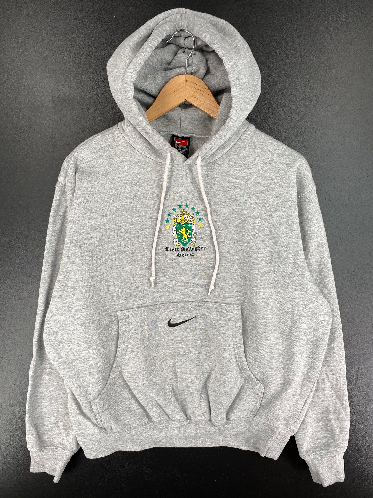 00' NIKE SCOTTO GALLAGHER SOCCER Size M Vintage College Hoodie Sweat-Shirt / A2631