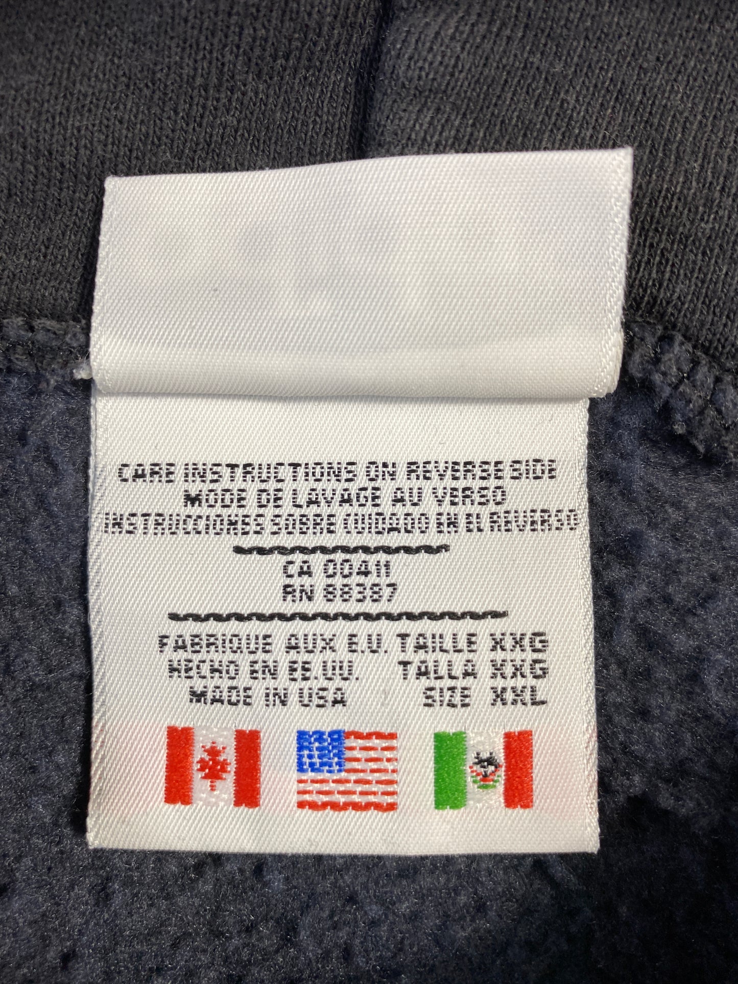 90's ADIDAS Made in USA Size XXL Vintage Hoodie Sweat-shirt / A7870