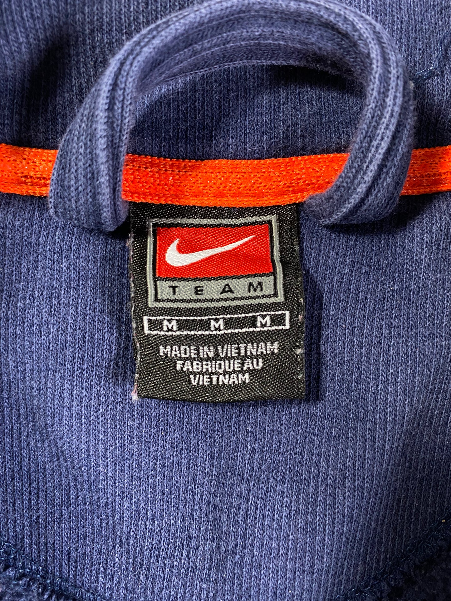 00' NIKE VIRGINIA Size M Vintage College Half Zip Sweat-Shirt / A2634