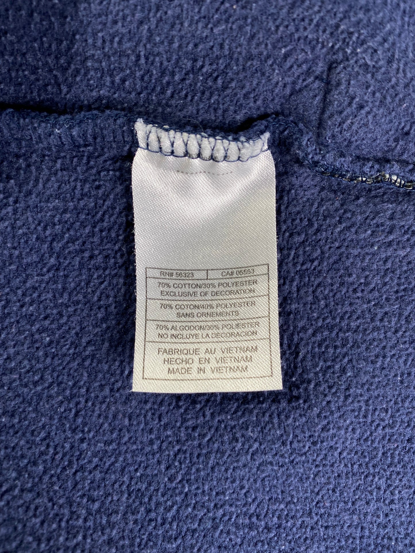 00' NIKE VIRGINIA Size M Vintage College Half Zip Sweat-Shirt / A2634