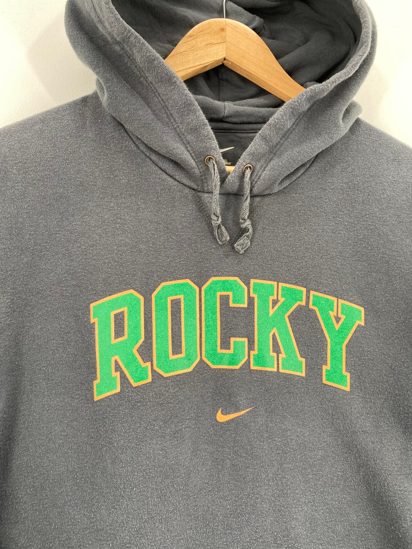 00' NIKE ROCKY Size XL Vintage College Hoodie Sweat-Shirt / A2636