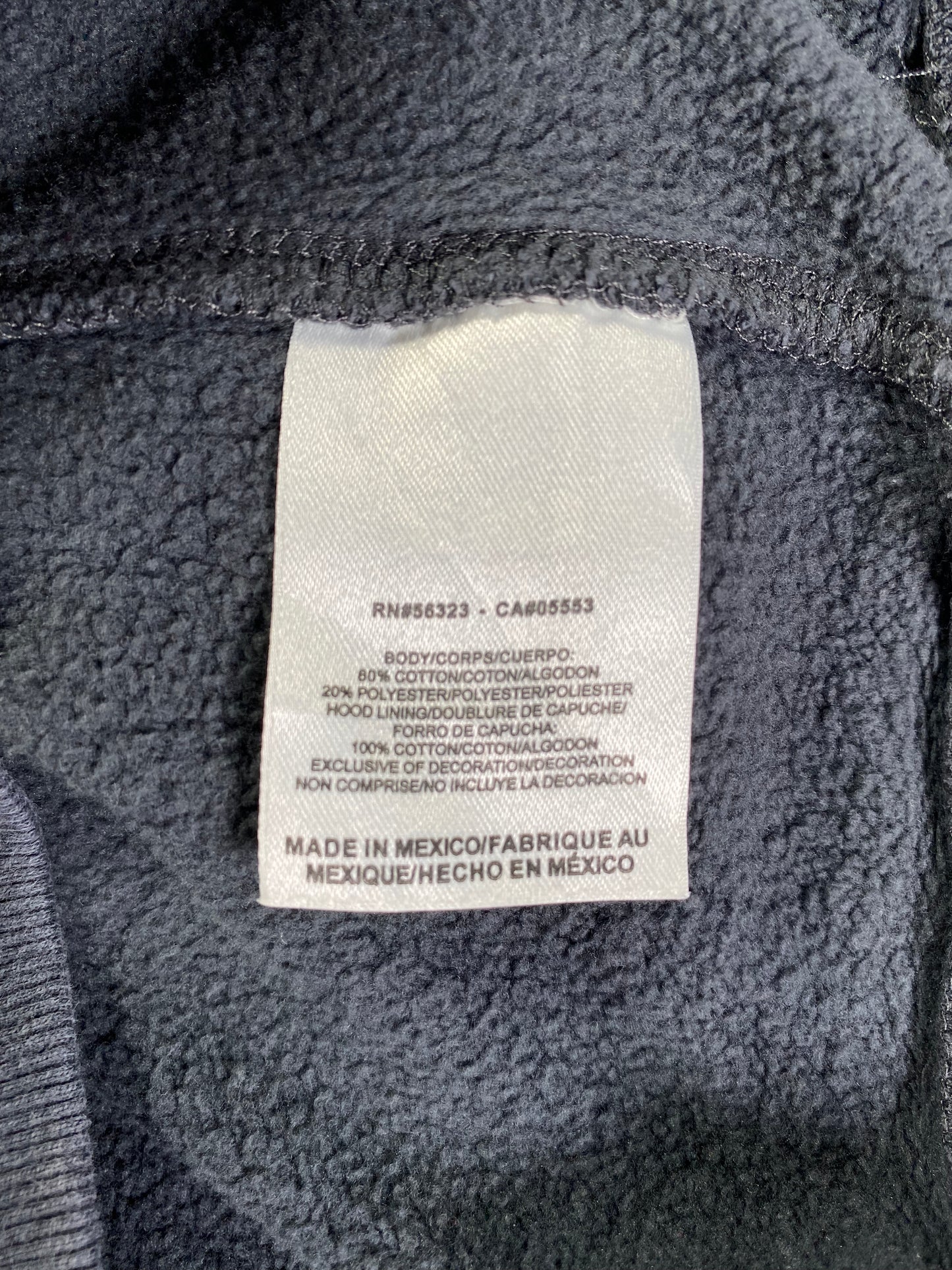 00' NIKE ROCKY Size XL Vintage College Hoodie Sweat-Shirt / A2636