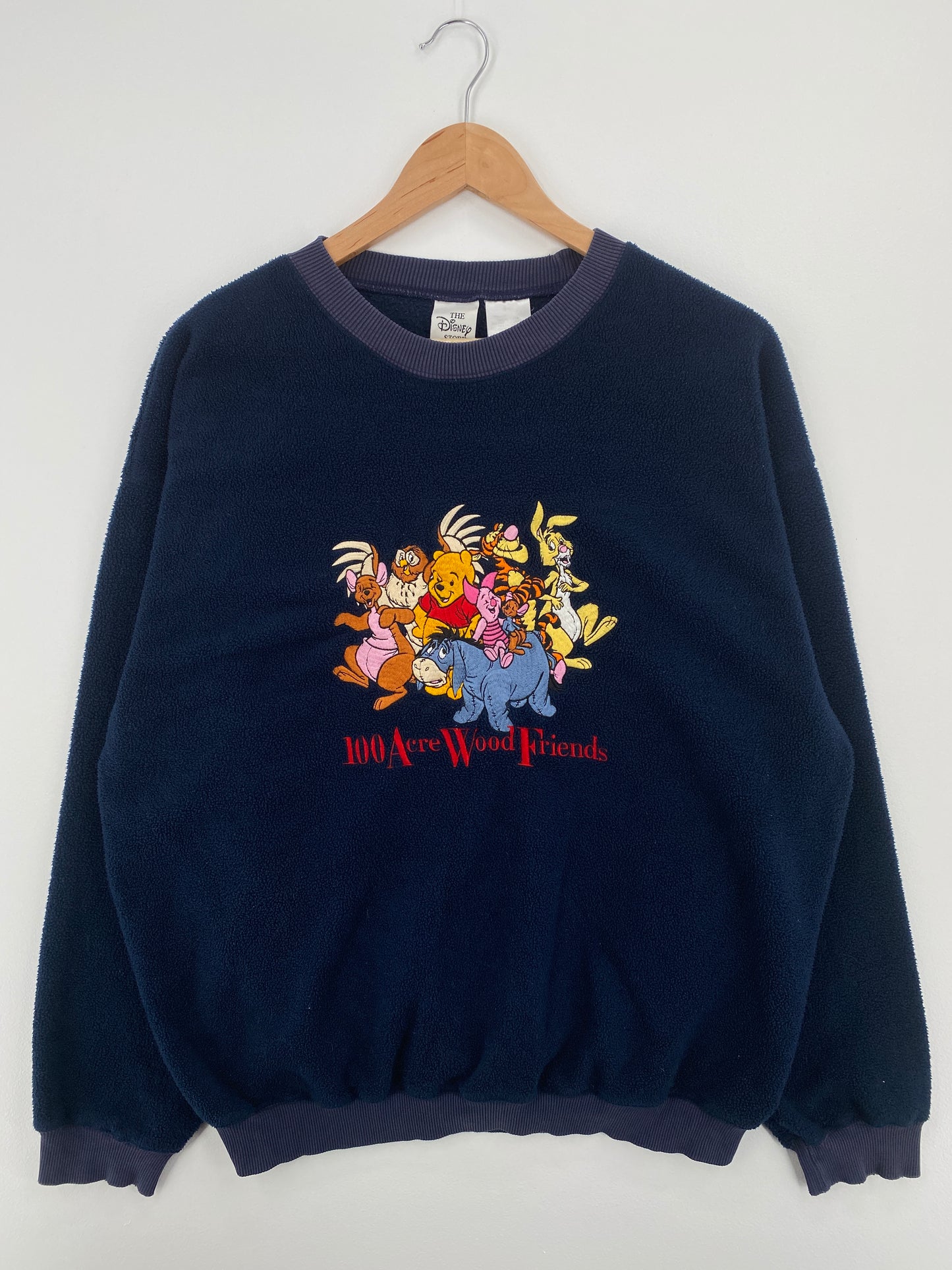 00’ DISNEY 100 ACRE WOOD FRIENDS Size M Vintage Fleece / A8116