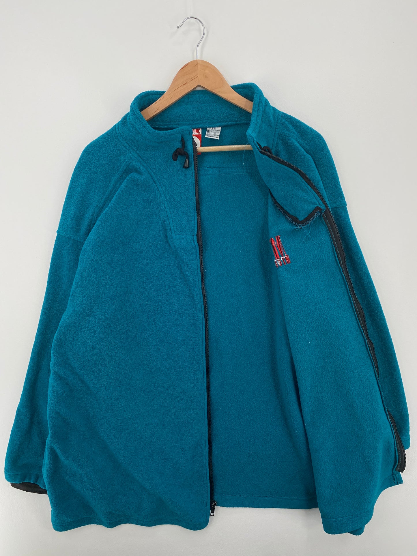 .90’s DISNEY MICKEY Size XXL Vintage Zip Up Fleece Jacket / A8118